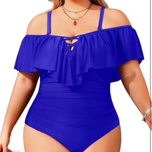 Blue One Piece Swimsuit